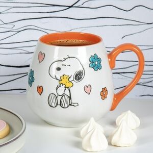 Peanuts Mother Baby Orange 20oz Ceramic Mug